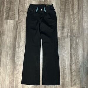 Lawman Western Jeweled Boot Cut Jeans - 1